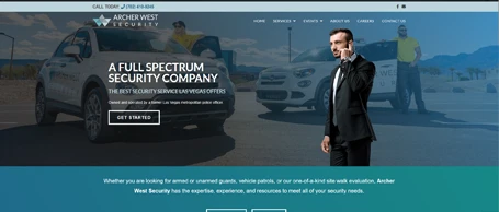 Archer West business website design