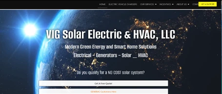 VIG website design portfolio example